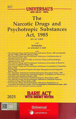 The Narcotic Drugs And Psychotropic Substances Act 1985 Bare Act With Allied Rules And Short Notes(Paperback, Universal's)
