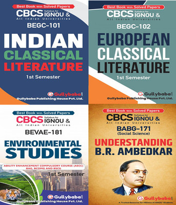 BEGC-101 Indian Classical Literature BEGC-102 European Classical Literature BEVAE-181 Environmental Studies,BABG-171 Understanding B.R. Ambedkar(Paperback, GPH Expert)