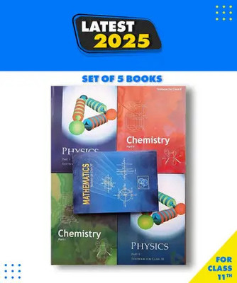 Original NCERT Class 11 Science Book Set (PCM) | Physics Part 1 & 2, Chemistry Part 1 & 2, Mathematics | Set Of 5 Textbooks | English Medium | Latest 2025–26 Edition(Paperback, National Council of Educational Research and Training (NCERT))