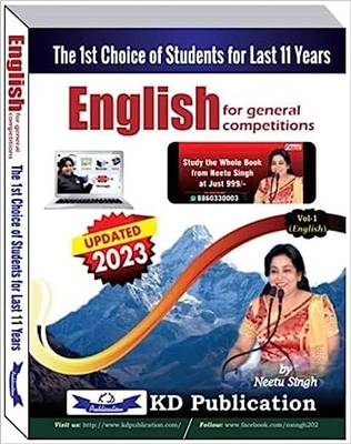 NEETU SINGH ENGLISH BEST BOOK FOR SSC CGL/CHSL/RAILWAYS EXAMS & GENERAL COMPETITIONS VOL - 1 IN ENGLISH NEW 2023 EDITION Paperback – 29 May 2023