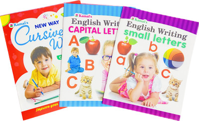 STARBUK Nurture English Alphabet Writing Practice Books For Kids | 3 To 8 Year Old | ABCD Capital, Small And Cursive Letter Tracing Practice For Nursery, Preschool And Primary Children | Set Of 3 Books(Paperback, STARBUK)