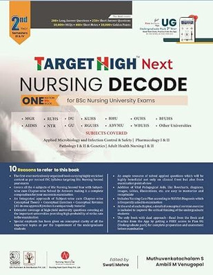TARGET HIGH NEXT Nursing Decode Second Year(Paperback, Dr Muthuvenkatachalam S)
