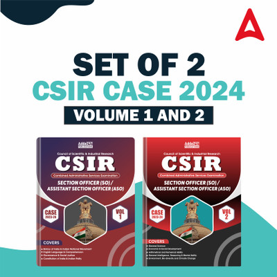 CSIR CASE SO /ASO Section Officer/ Assistant Section Officer Recruitment 2023-2024 Set Of Vol.1 & Vol. 2 (English Edition) By Adda247(Paperback, Adda247 Publications)