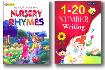 My First Choice For Nursery Rhymes & Number Writing 1-20 Reading , Activity Combo Set Of 2 Books(Paperback, Bookmate)
