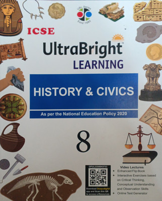 Icse Ultra Bright Learning History And Civics Class 8(Pepper back, Dr bina biswas)