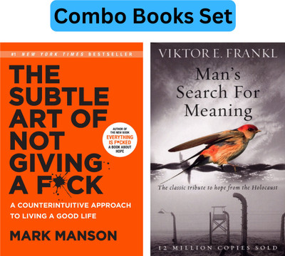 The Sublte Of Art Not Giving Fa*ck & Man's Search Of Meaning For Self Help (Combo Books Set)(Paperback, Mark Manson + Viktor Frankl)