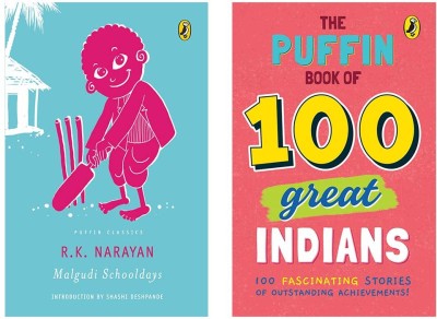 Puffin Book Of 100 Great Indians, The & Malgudi Schooldays (Puffin Classics) By Narayan R.K. (Set Of 2 Books)(Paperback, India, Penguin)