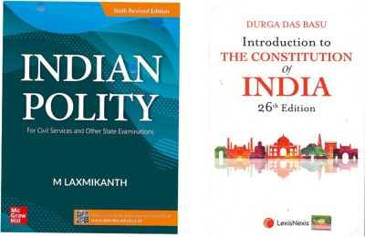 Indian Polity 6th Revised Edition+Introduction To Constitution Of India 26th Edition(Paperback, M.laxmikanth, Durga Das Basu)