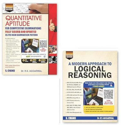 RS AGGARWAL 2025-26 EDITION Quantitative Aptitude & Logical Reasoning COMBO SET Paperback – 19 February 2025 (Paperback, S.chand)(Paperback, dr r.s aggarwal)