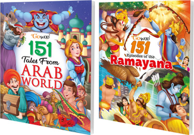 151 Tales From Arab World And 151 Episodes Of The Ramayana I Combo Of 2 Books I English Short Stories With Colourful Pictures By Gowoo(Paperback, Manoj Publication editorial board)