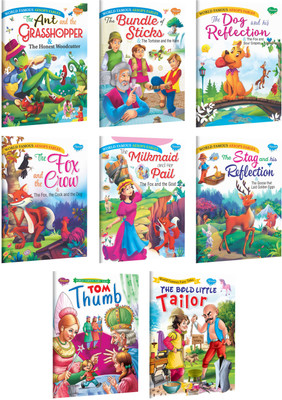 Grandma's Bag Of Moral Stories | Pack Of 8 Books | Super Large Size Combo For Collecters And Library Story Books(Paperback, Manoj)