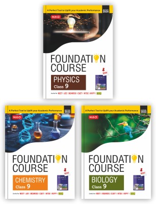 MTG NEET Foundation Class 9 Physics, Chemistry & Biology (Set Of 3 Books) - Useful For Olympiad, NTSE, NVS, KVPY & Boards Exam | Based On NCERT Latest Pattern 2024-25(Paperback, MTG Editorial Board)