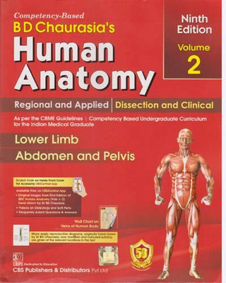 Bd Chaurasia's Human Anatomy Lower Limb Abdomen And Pelvis (9th Edition) Volume - 2,(Paperback, KRISHNA GARG)