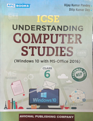 ICSE Undertaking Computer Studies Class 6(Pepper back, Vijay Kumar Pandey)