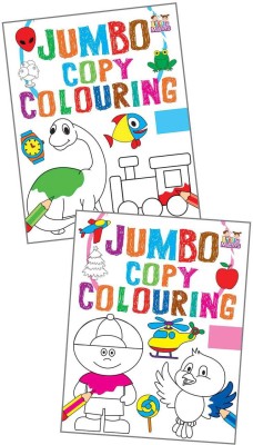 Jumbo Copy Colouring Books 3 & 4 Combo Pack Of -2(Paperback, Infinity Team)