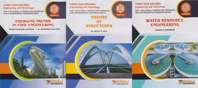 Set Of 3 Books For MSBTE K Scheme Civil Engineering Semester 5 - THEORY OF STRUCTURES, WATER RESOURCE ENGINEERING And EMERGING TRENDS IN CIVIL ENGINEERING(Paperback, Dr. Sunil S. Deo, Dr. Prathmesh Patil, Mukesh Gangrade, Vaibhao K. Sonarkar) Set Of 3 Books For MSBTE K Scheme Civil Engineering Semester 5 - THEORY OF STRUCTURES, WATER RESOURCE ENGINEERING And EMERGING TRENDS IN CIVIL ENGINEERING(Paperback, Dr. Sunil S. Deo, Dr. Prathmesh Patil, Mukesh Gangrade, Vaibhao K. Sonarkar)