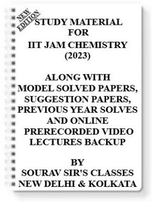 Study Material On Iit Jam Chemistry (2023) [pack Of 4 Books] With Model Question Papers + Topicwise Analysis + Mcq Questions+ Special Practice Set(Spiral, SOURAV SIR)