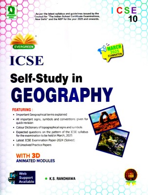 Evergreen ICSE Self-Study In GEOGRAPHY - Class 10 For 2025 Examination(Paperback, K S RANDHAWA)