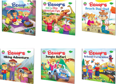 Benny Goes Camping, School Excursion, Benny's Visit To Dino Adventure Park, Beach Day Out, Jungle Safari And Hiking Adventure :- Fun Camping Stories, Learning Through Adventure | Set Of 6 Books(Paperback, SAWAN)