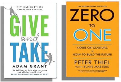 Combo--( Give And Take + Zero To One ) English(Paperback, Adam Grant, Peter Thiel)