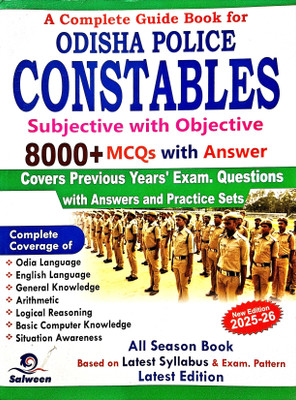 Odisha Police Constable Guide Book (New Edition) With Previous Year Papers | Salween Publication(Paperback, SALWEEN EDITORIAL BOARD)