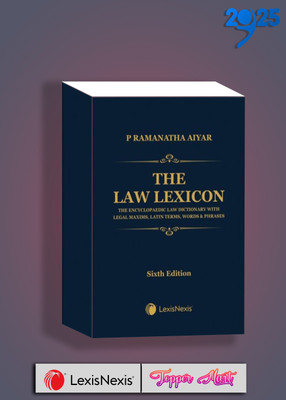 The Law Lexicon–The Encyclopaedic Law Dictionary With Legal Maxims, Latin Terms, Words & Phrases 6th EDITION 2025(Hardcover, P Ramanatha Aiyar)