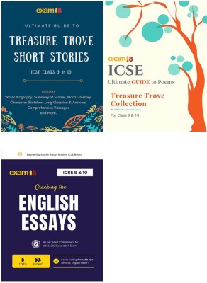 Exam18 ICSE English Treasure Trove Combo: Ultimate Guide To Poems, Short Stories And English Essays For Class 9 & 10 (2021-2022 Edition) (Set Of 3 Books)(Paperback, Exam18 Publisher) Exam18 ICSE English Treasure Trove Combo: Ultimate Guide To Poems, Short Stories And English Essays For Class 9 & 10 (2021-2022 Edition) (Set Of 3 Books)(Paperback, Exam18 Publisher)