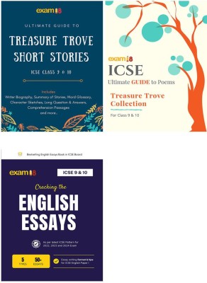 Exam18 ICSE English Treasure Trove Combo: Ultimate Guide To Poems, Short Stories And English Essays For Class 9 & 10 (2021-2022 Edition) (Set Of 3 Books)(Paperback, Exam18 Publisher)