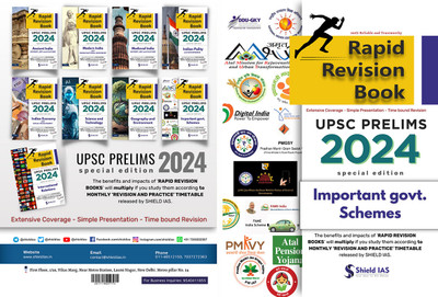 RAPID REVISION BOOK (Important Govt. Schemes) UPSC Prelims 2024(Paperback, Shield IAS)