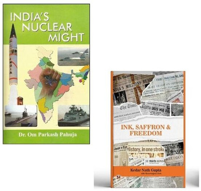 India's Nuclear Might: Examining India's Nuclear Capabilities + Ink, Saffron & Freedom Books | Indian Independence | Ideological Struggle | Freedom Movement | Political Activism | Cultural Revolution | Saffron Politics | Nationalism | Indian Freedom Struggle | Hindu Nationalism Books (Set Of 2 Books