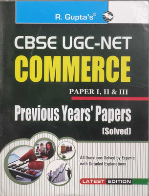 NTA-UGC-NET/JRF: Commerce (Paper I,2& Paper 3) Previous Papers (Solved) OLD EDITION (English, Paperback, Gupta R.)(Paperback, R.GUPTA)