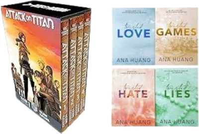 Attack On Titan Season 1 Part 1 Manga Box Set + Twisted Series :- Twisted Love + Twisted Games + Twisted Hate + Twisted Lies (Paperback, Ana Huang)(Paperback, Ana Huang, Isayama Hajime) Attack On Titan Season 1 Part 1 Manga Box Set + Twisted Series :- Twisted Love + Twisted Games + Twisted Hate + Twisted Lies (Paperback, Ana Huang)(Paperback, Ana Huang, Isayama Hajime)