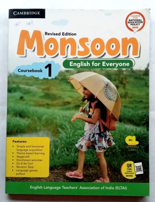 Monsoon English For Everyone Coursebook Class-1(Old Used Book)(Paperback, ELTAI)