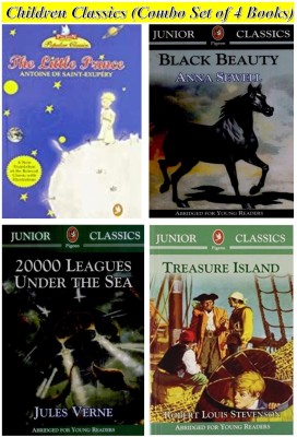 Children Classics: The Little Prince, Black Beauty, 20000 Leagues Under The Sea & Treasure Island (Combo Set Of 4 Books)(Paperback, Antoine De Saint-Exupéry, Anna Sewell, Jules Verne & Robert Louis Stevenson)