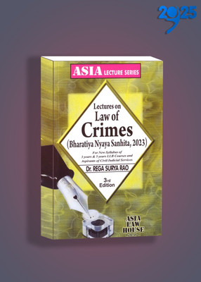 Dr Rega Surya Rao Law Of Crimes ( Bharatiya Nyaya Sanhita , 2013 ) 3rd Edn. 2025 BNS EDITION 2025(Paperback, REGA SURYA RAO)