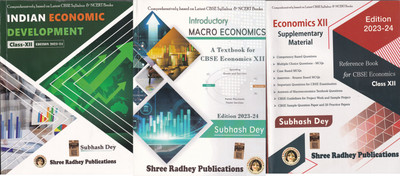 A Textbook Of Indian Economic Development + Introductory Macroeconomics + Supplementary Material For Class 12 - CBSE - Examination 2023-2024 (Set Of 3 Books)(Paperback, Subhash Dey) A Textbook Of Indian Economic Development + Introductory Macroeconomics + Supplementary Material For Class 12 - CBSE - Examination 2023-2024 (Set Of 3 Books)(Paperback, Subhash Dey)
