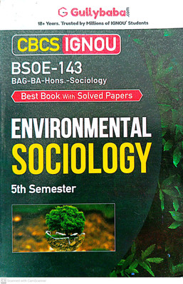 IGNOU BAG-Sociology Help Guide (BSOE-143, Environmental Sociology)(PAPER BINDING, GPH)