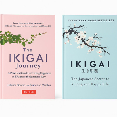 The Ikigai Journey & Ikigai: Discovering Life’s Purpose The Japanese Way(Hardcover, Héctor García and Francesc Miralles)