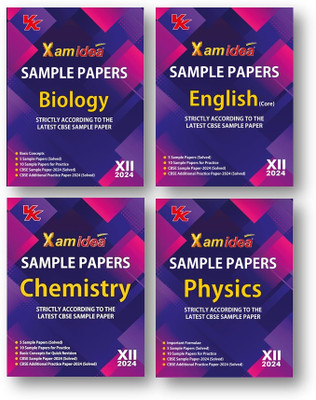 Xam Idea Sample Papers Simplified Biology, Physics , Chemistry & English (4-Books Set) | Class 12 For 2024 CBSE Board Exam | Based On NCERT | Latest Sample Papers 2024 (New Paper Pattern Based On CBSE Sample Paper Released On 8th September)(Paperback, Xamidea Editorial Board)