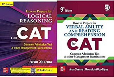 CAT Test Prep Combo Logical Reasoning And Verbal Ability/Reading Comprehension (Set Of 2 Books)(Paperpack, Arun Sharma, Meenaskshi Upadhyay)