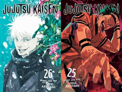 Jujutsu Kaisen Manga Combo Vol 25 And 26 ( 2 Best Combo Books ) (Paperback, Gege Akutami)(Paperback, gege akutami)