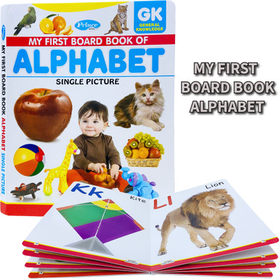 My Big Board Book Of ALPHABET: Single Picture Learning Book For Kids | Learn A-Z, Fruits, Vegetables, Animals & Body Parts | Early Learning Board Book For Toddlers (24 Pages)(Board Book, Kamal Book)