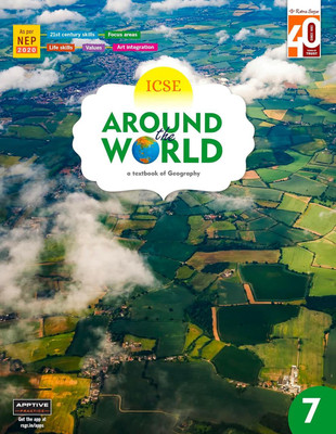 Icse Around World (A Textbook Of Geography) Class-7(Paperback, R. K. Jain)
