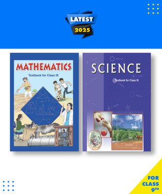 NCERT English Medium Books For Class 9-(Mathematics And Science)|New Latest Edition For 2025-2026 | Set Of-2 Combo(Hardcover, NCERT)