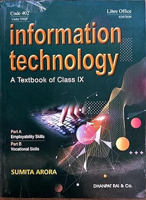 A Textbook Of Information Technology For Class 9 - By Sumita Arora (2025-26 Examination)(Paperback, SUMIT ARORA)