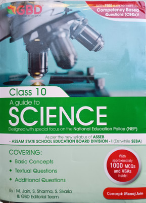 GBD, A Handy Guide To Science, S.E.B.A. New Course Class-10 (English Medium)(Paperback, MANOJ JAIN)