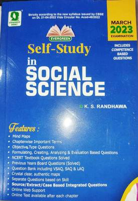 Evergreen Cbse Self-Study In Social Science - Class 9 - For 2023 Exams