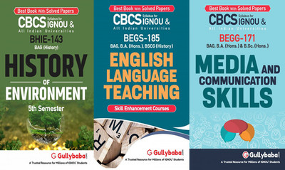 BHIE-143 History Of Environment BEGS-185 English Language Teaching BEGG-171 Media And Communication Skills(Paperback, GPHExpert)