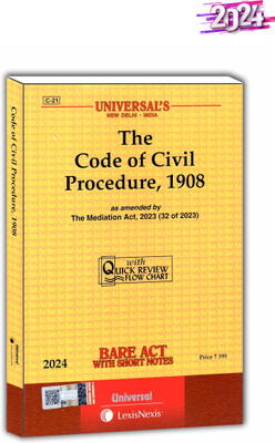 The Code Of Civil Procedure, 1908 Edition 2024(Paperback, UNIVERSAL LEXIS NEXIS)