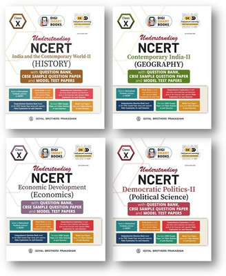 Cbse Class-10th Question Bank With Sample Paper Geography, History , Political Science & Economics ( 4-Books Set ) For Class 10(Paperback, Goyal Brothers Prakashan Cbse Expeart Team)